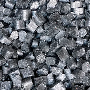 Pressed steel swarf briquettes for recycling