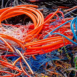 Electrical cable for copper recovery